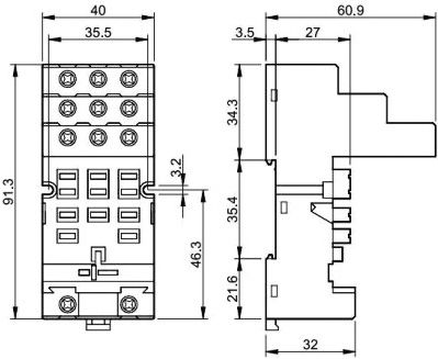 Finder Relaisständer elektrische Schalttafel 92.03SMA