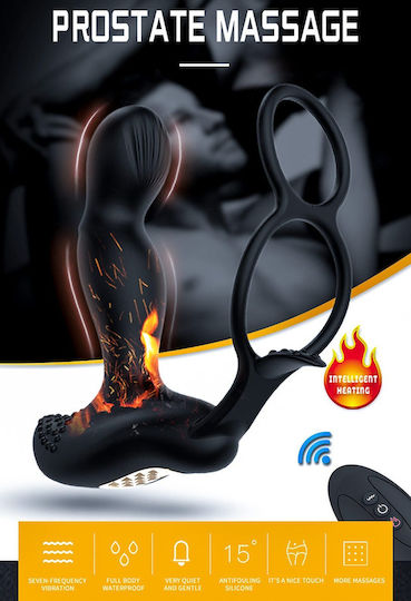Kinksters Anal Plug with Wireless Functionality and Vibration Black