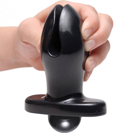 Master Series Ass Anchor Anal Plug mit kabelloser Funktion und Vibration Schwarz