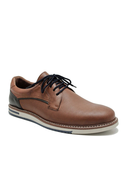 Antonio Shoes Men's Leather Casual Shoes Tabac Brown