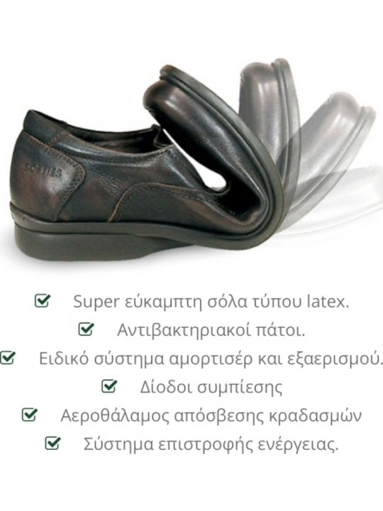Leder Herren Freizeitschuhe Blau