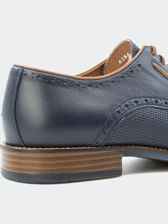 Δερμάτινα Ανδρικά Oxfords Μπλε