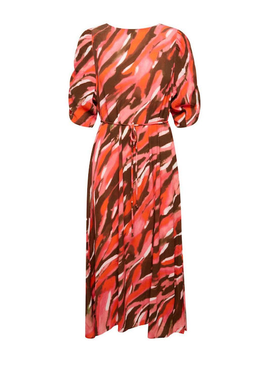 Sommer Midi Kleid Rot