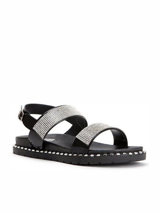 Keep Fred Elodie Women's Flat Sandals in Black Color