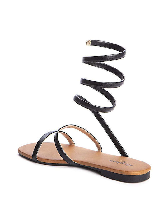 Keep Fred Women's Flat Sandals in Black Color