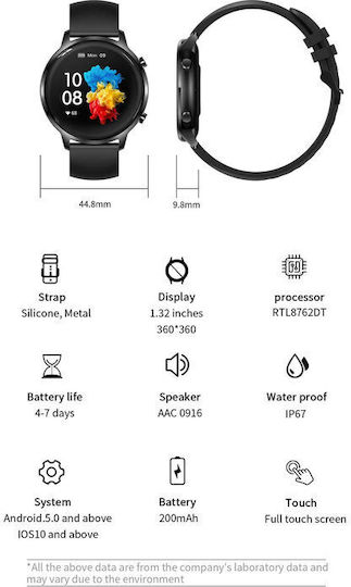 Jaga JS16 Smartwatch (Negru)