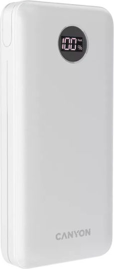 Canyon PB-2002 Solar Power Bank 20000mAh 18W Stromlieferung Weiß
