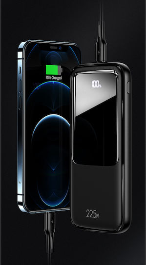 Usams PB58 Power Bank 10000mAh with 2 USB-A Ports and USB-C Port Power Delivery / Quick Charge 3.0 Black