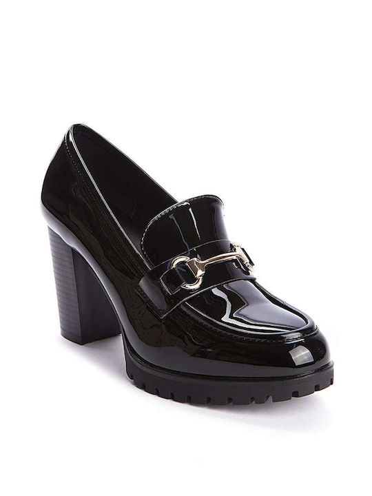 Keep Fred Patent Leather Black High Heels