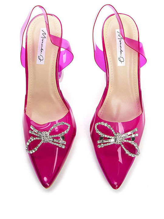 Keep Fred Pointed Toe Stiletto Pink High Heels