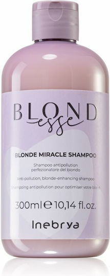 Inebrya Blondesse Blonde Miracle Sampon de Par Reconstrucție/Hrană și Hidratare pentru Toate Tipurile de Păr 300ml