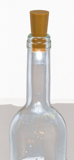 Out of the Blue Dekorative Lampe Flasche Braun