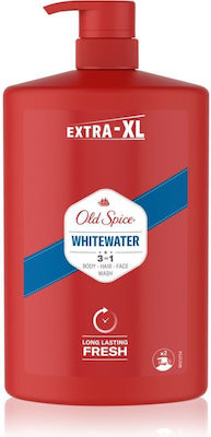 Old Spice Whitewater Schaumbad in Gel für Männer für Haar und E-Commerce-Website (1x1000ml) 1000ml