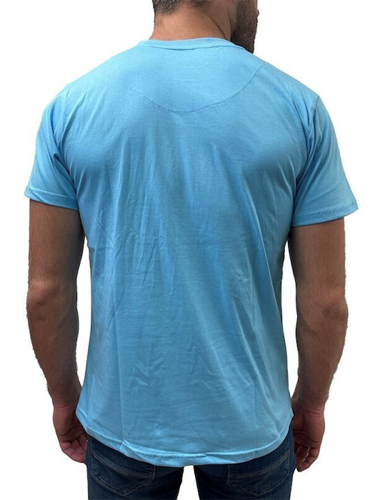 Dors Men's Short Sleeve T-shirt Light Blue