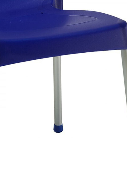 Outdoor-Stuhl Kunststoff Crafted Dark Blue-Aluminium Grey 50x55x83εκ.