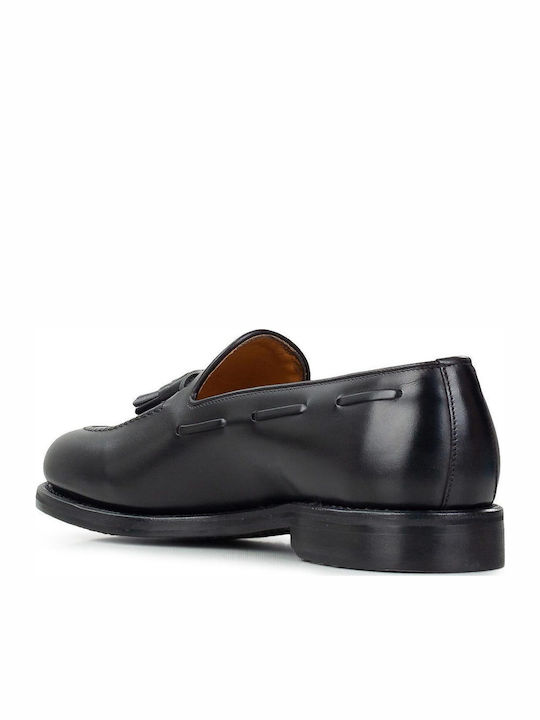Leder Herren Mokassins in Schwarz Farbe