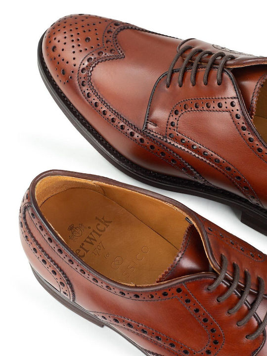 Leder Herren Mokassins in Tabac Braun Farbe