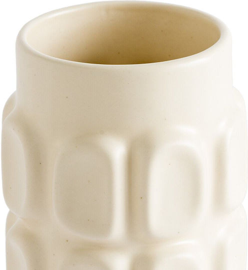 La Redoute Interieurs Keramik Vase Weiß 8x8x21cm