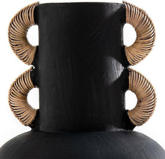 La Redoute Interieurs Keramik Vase Schwarz 30x30x42cm