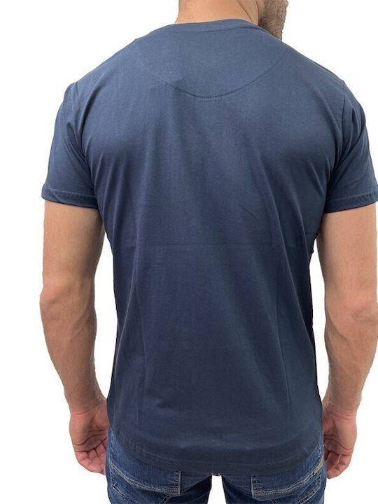 Dors Herren T-Shirt Kurzarm Blau