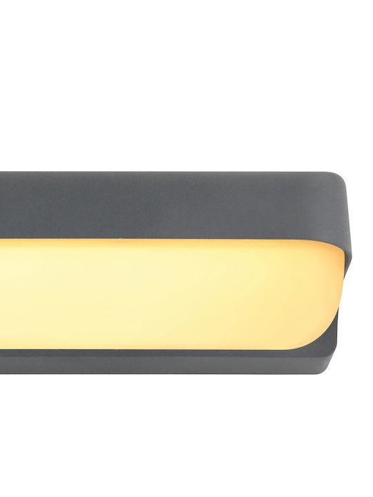 Globo Lighting Wall-Mounted Outdoor Ceiling Light LED IP54 10W with Warm White Light 26x6.1εκ.