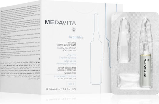 Medavita Requilibre Αμπούλες Μαλλιών κατά της Λιπαρότητας 12x6ml