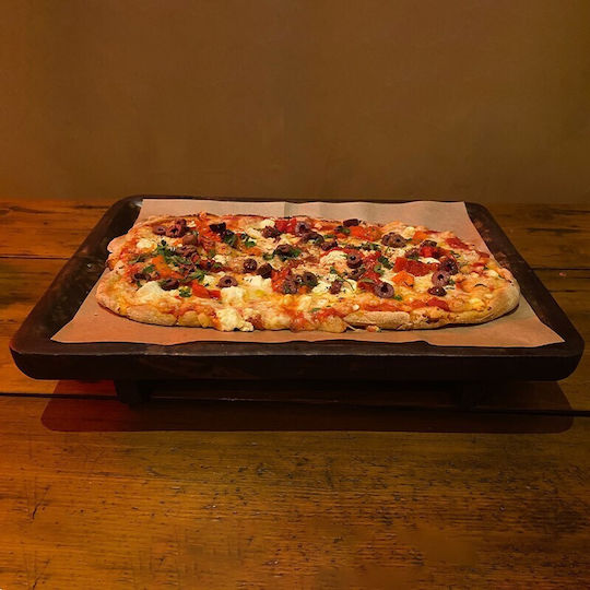 Nakaro Wood Wooden Cheese Serving Platter 40x26x8cm