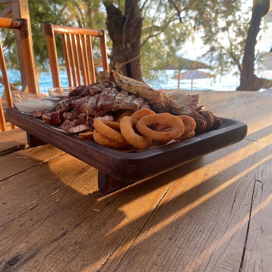 Nakaro Wood Wooden Cheese Serving Platter 40x26x8cm