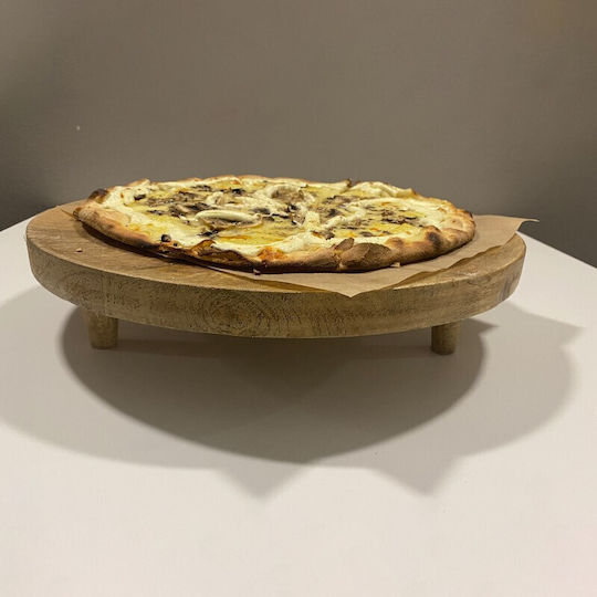 Nakaro Wood Πλατώ Σερβιρίσματος Πίτσας Ξύλινο 40x40x8.5εκ.
