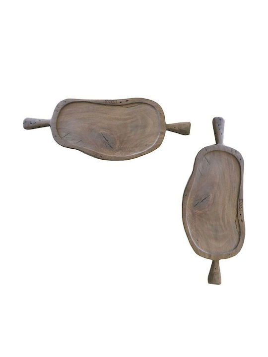 Nakaro Wood Πλατώ Σερβιρίσματος με Χειρολαβή Ξύλινο 75x35εκ. Nakaro Wood Πλατώ Σερβιρίσματος με Χειρολαβή Ξύλινο 75x35εκ.