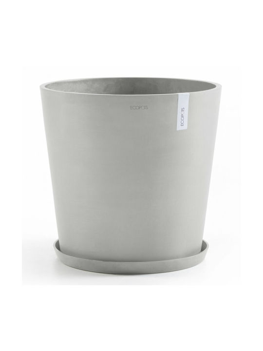Ecopots Amsterdam Flower Pot Hanging 50x43.8cm in Gray Color 74.009.50S