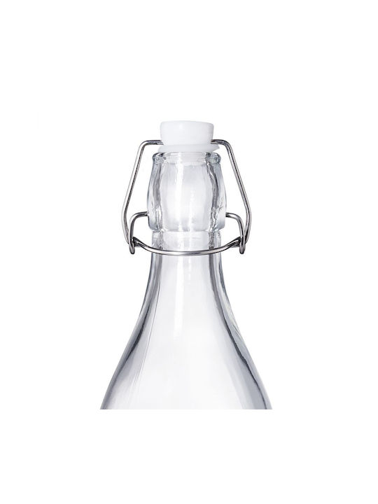 Butlers Bottle Water Glass with Clip Transparent 1000ml