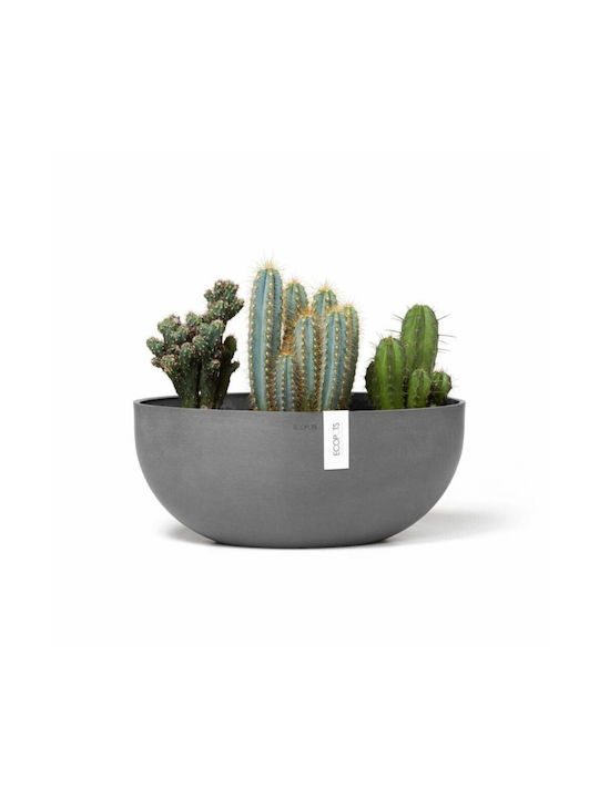 Ecopots Sofia Blumentopf Hängend 43x17.5cm in Gray Farbe 74.014.42G