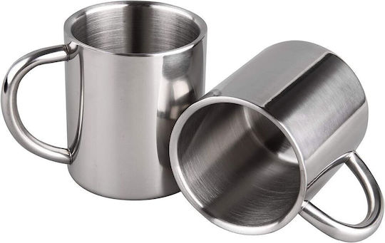 Koupakoupa Becher Metallisch Silber 300ml