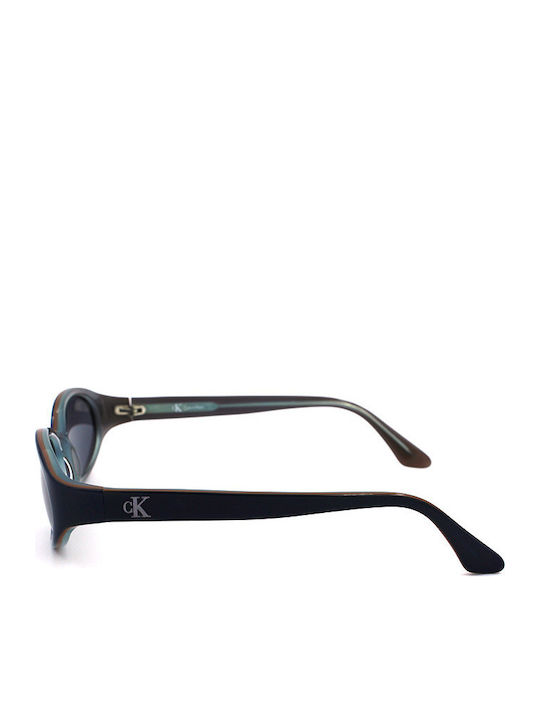 Calvin Klein Women's Sunglasses with Green Plastic Frame and Black Lens CK4012 77