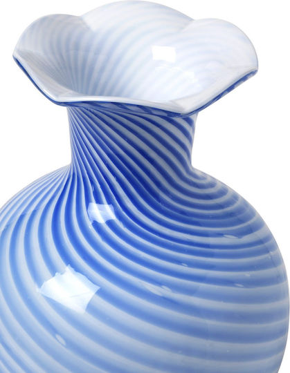 Broste Copenhagen Vază Din Sticlă Albastră Φ17.5xÎ30cm