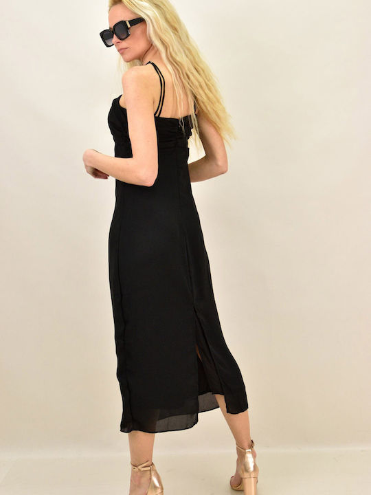 Rochie Midi De Seară De Vară Neagră