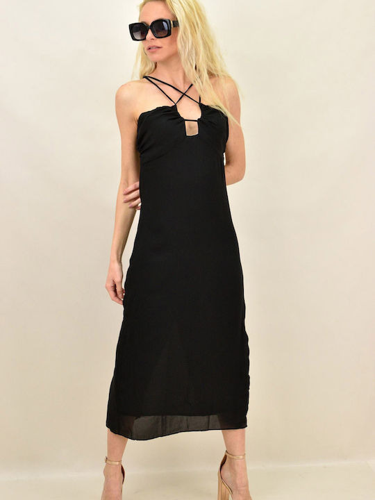 Rochie Midi De Seară De Vară Neagră