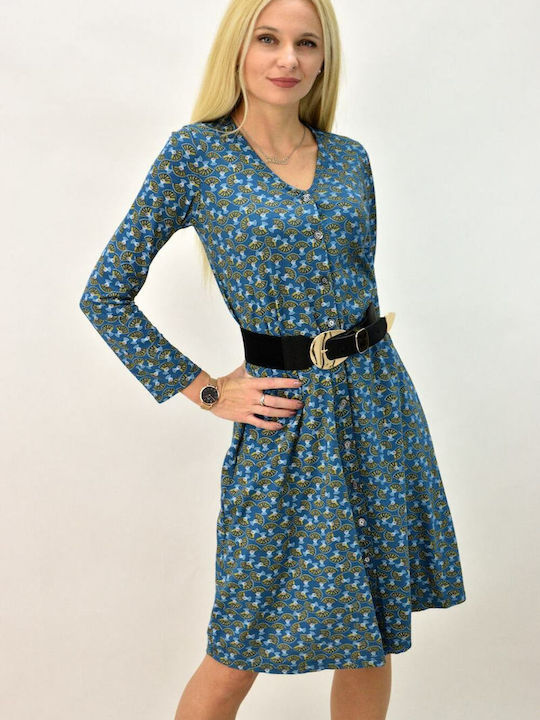 Potre Midi Shirt Dress Dress Wrap Blue