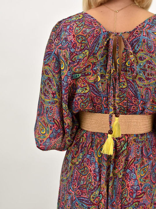 Summer Maxi Dress Burgundy