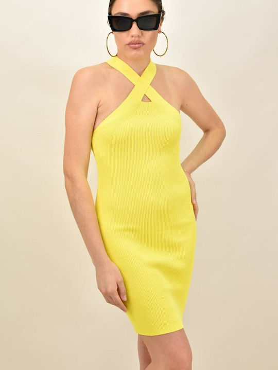Potre Summer Midi Dress Yellow