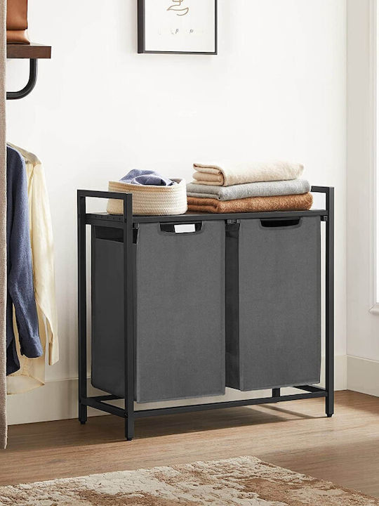 Vasagle Laundry Basket Fabric 96l 73x33x72cm Brown / Grey