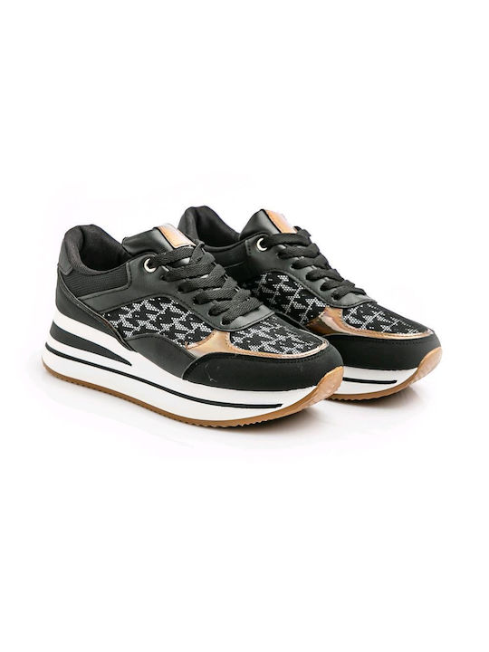 Malesa Flatforms Sneakers Black