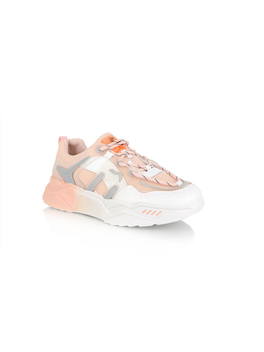 Malesa Damen Sneakers White / Pink