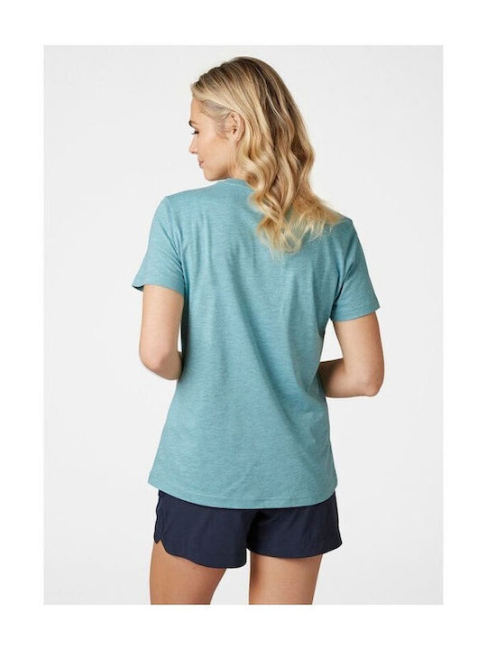 Helly Hansen Damen Sportlich T-shirt Blau