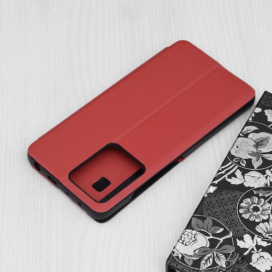 Techsuit eFold Book Synthetic Leather Red (Redmi Note 12 Pro / Poco X5 Pro)