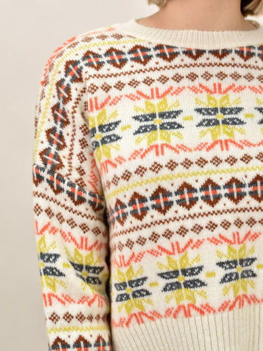 Women's Long Sleeve Sweater Beige