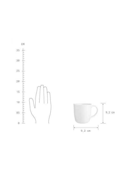 Butlers Becher Keramik Weiß 300ml