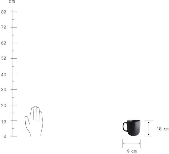 Butlers Κούπα Πήλινη Μαύρη 400ml