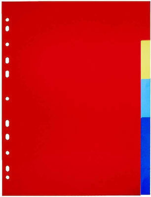 Metron Plastic Dividers for Documents A4 with Holes 5pcs